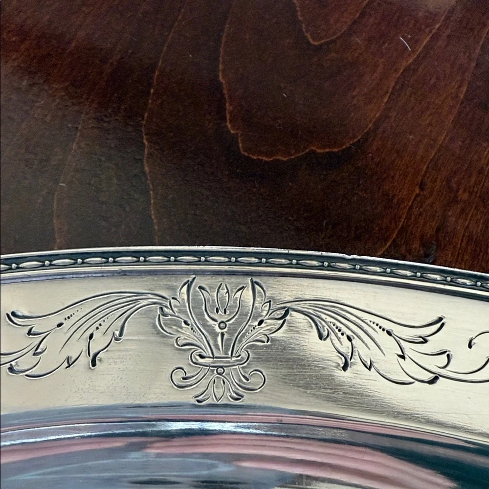 W.D.SMIDT Co.Elegant Silver Plated Serving Tray, EUC